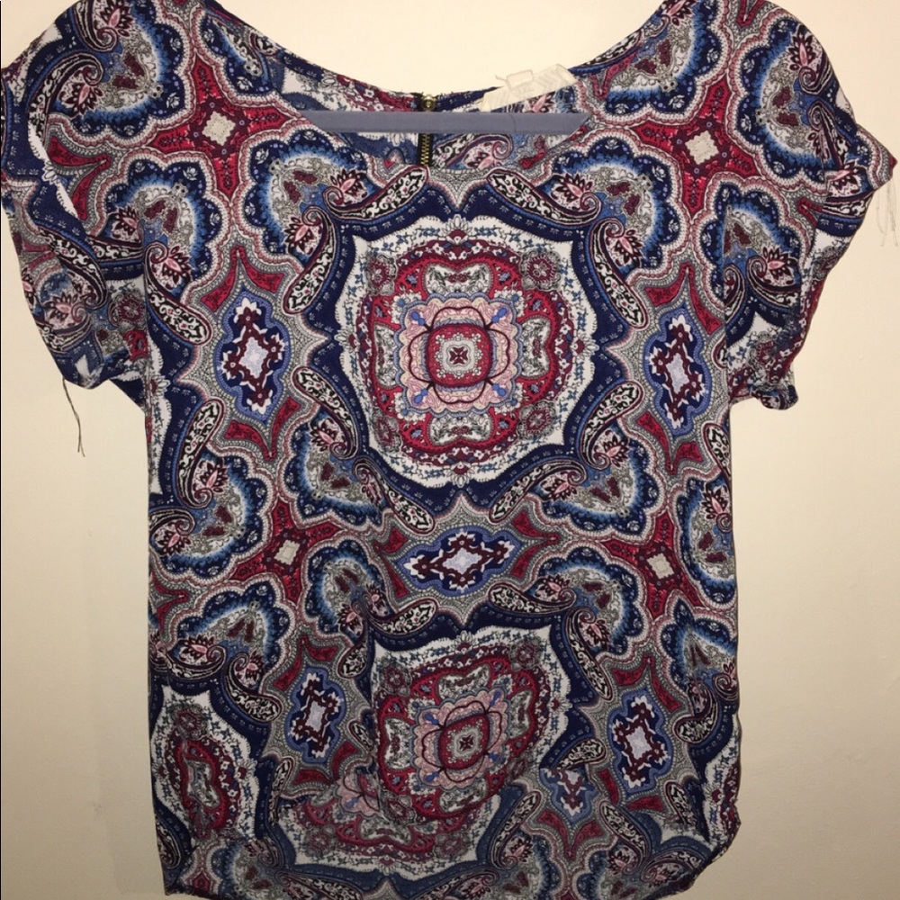 Red white and blue short sleeve